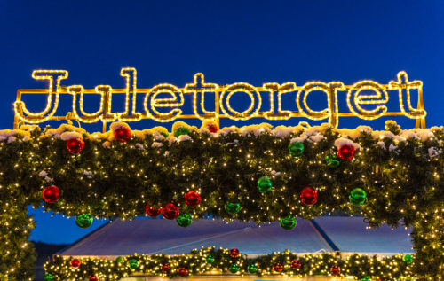 Juletorget på Bergen Julemarked. Foto: Robin Strand/Bergen Julemarked